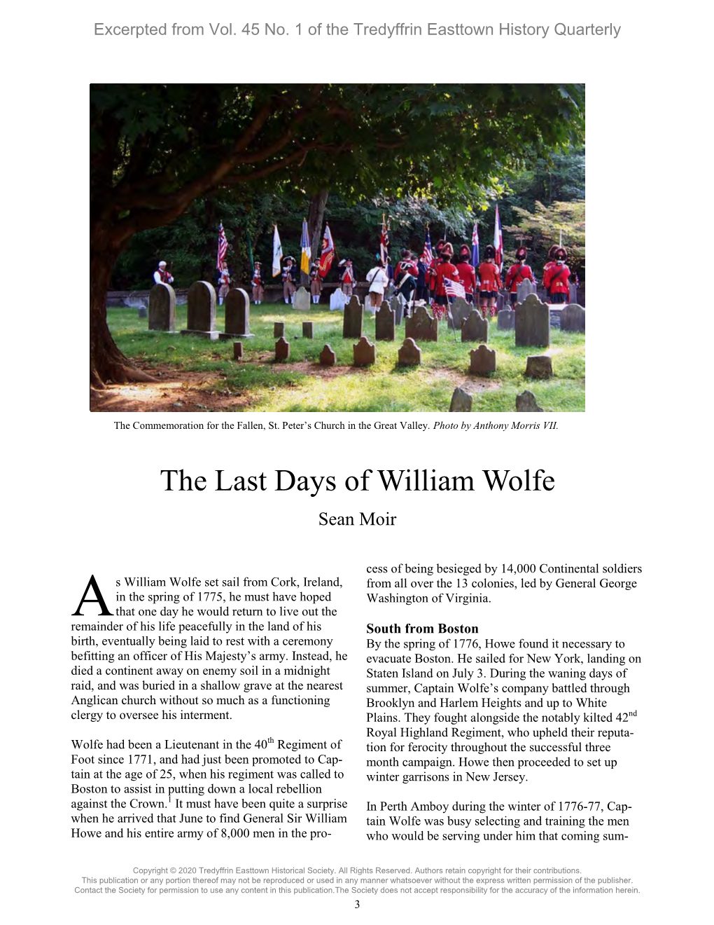 The Last Days of William Wolfe Sean Moir