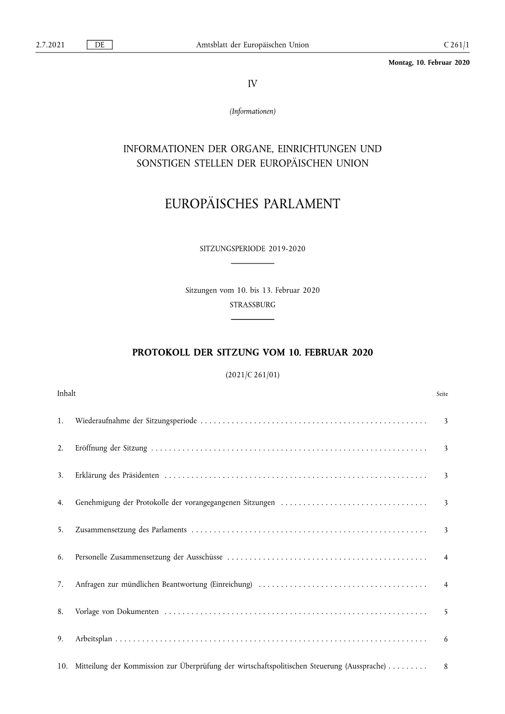 Europäisches Parlament