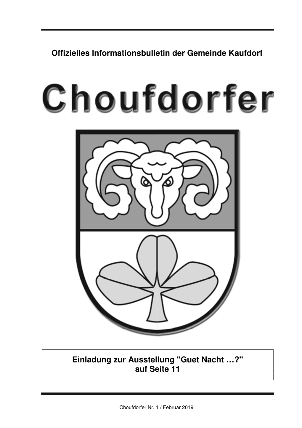 Choufdorfer Nr. 1 2019