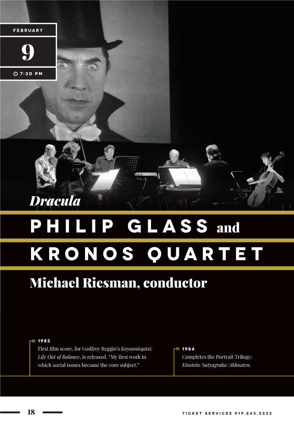 Philip Glass and Kronos Quartet Michael Riesman, Conductor