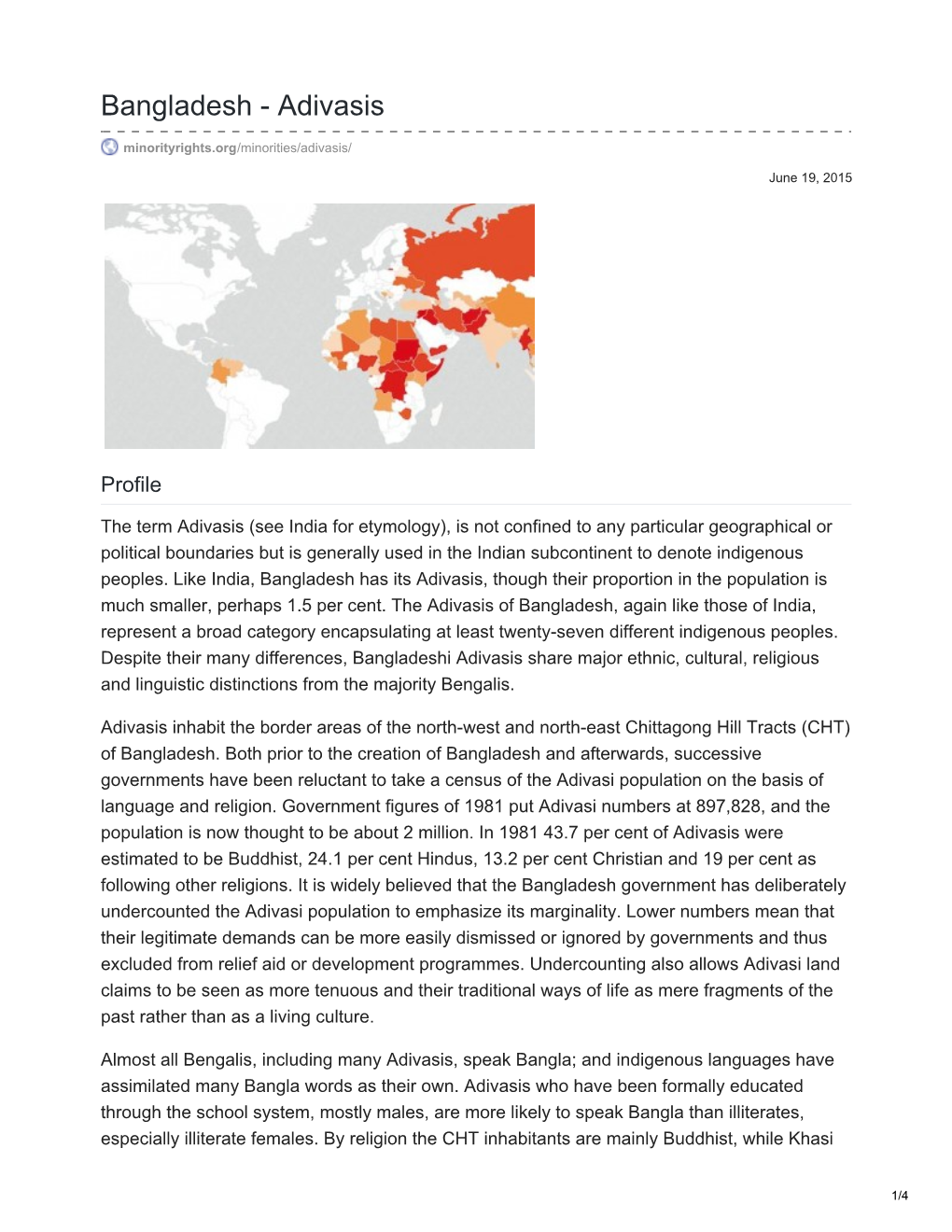 Bangladesh - Adivasis