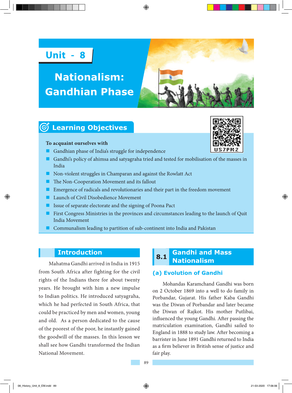 Nationalism: Gandhian Phase Unit