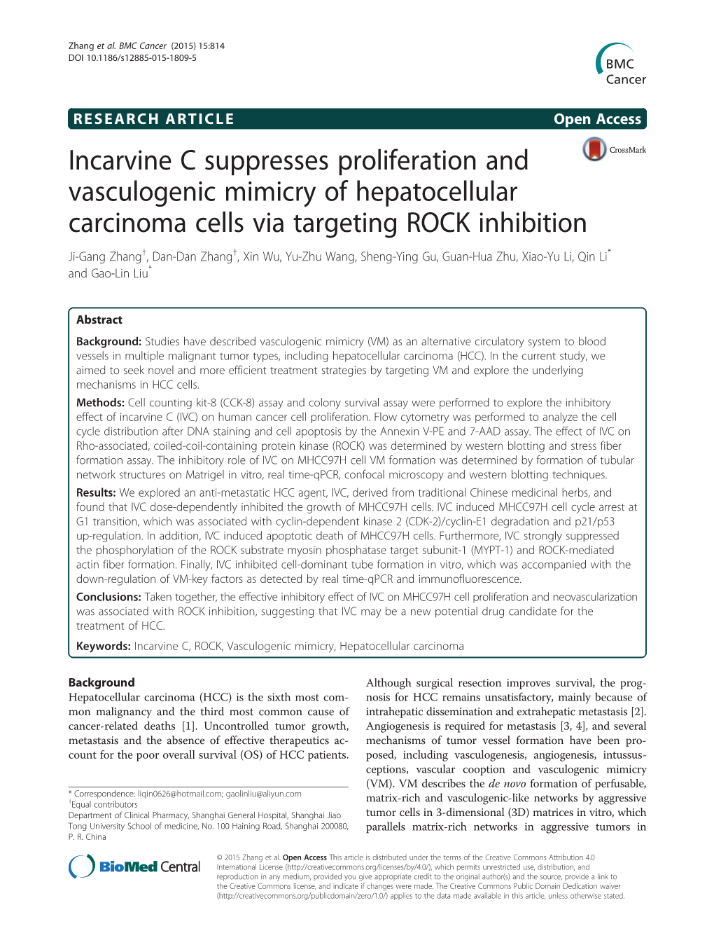 Incarvine C Suppresses Proliferation and Vasculogenic Mimicry Of