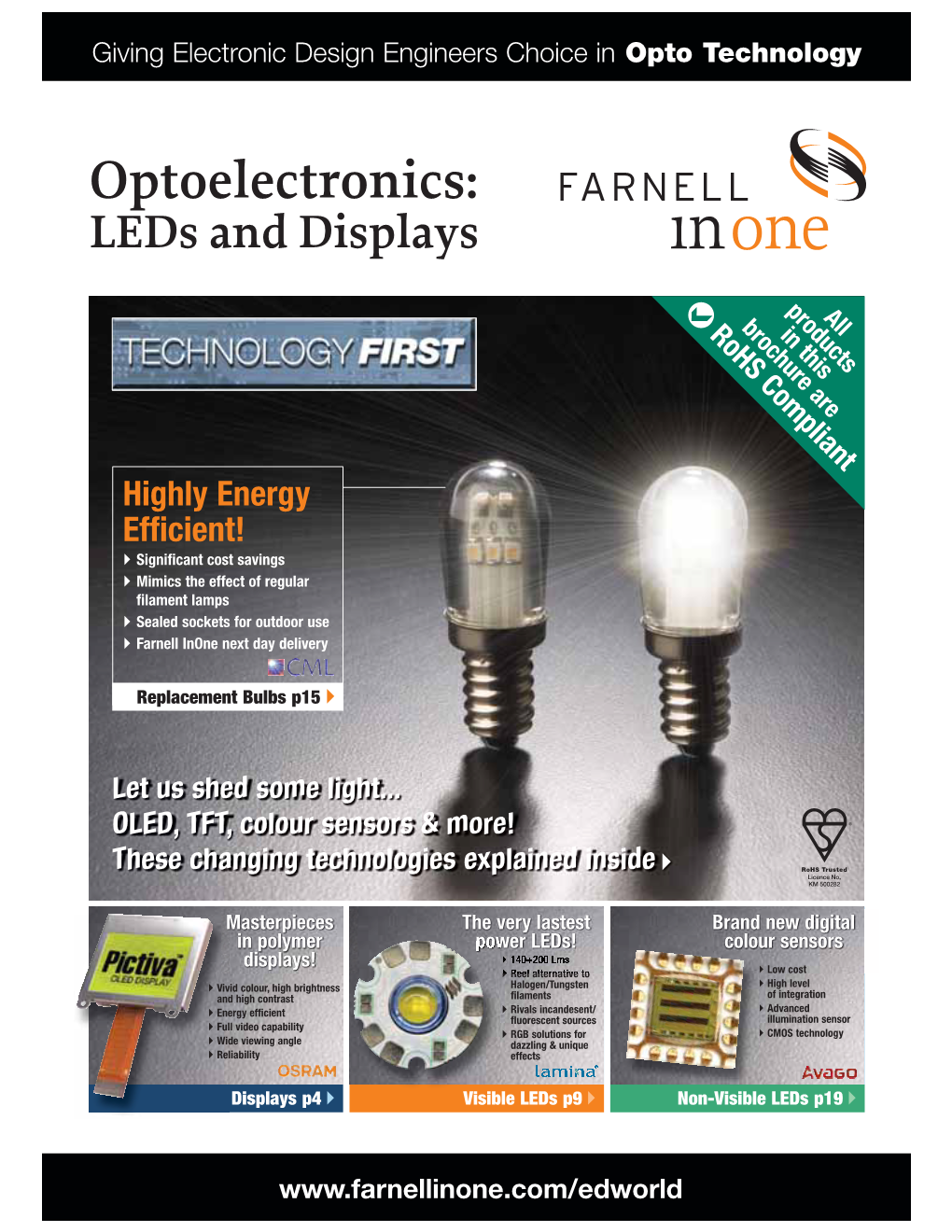 Eptoelectronics: Leds and Displays Let Us Shed Some Light... OLED, TFT, Colour Sensors & More!