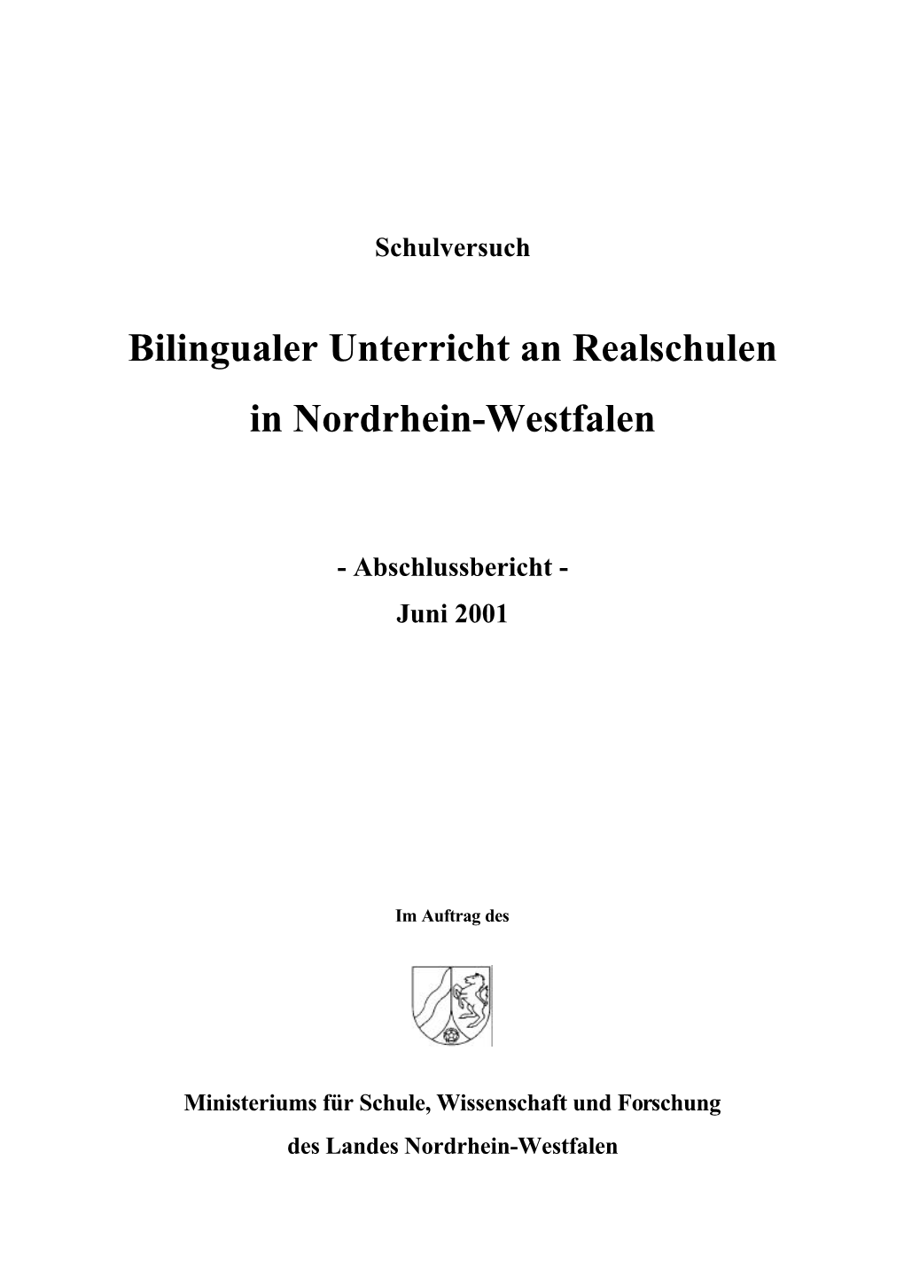 Bilingualer Unterricht an Realschulen in Nordrhein-Westfalen