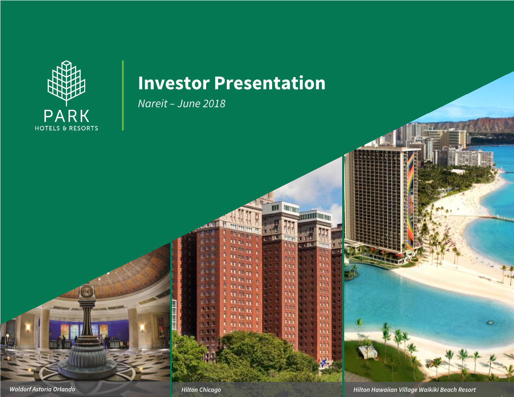 Investor Presentation Nareit – June 2018