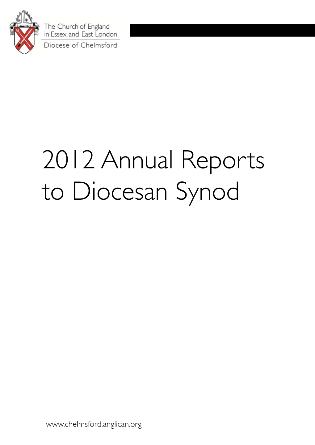 2012 Annual Reports to Diocesan Synod