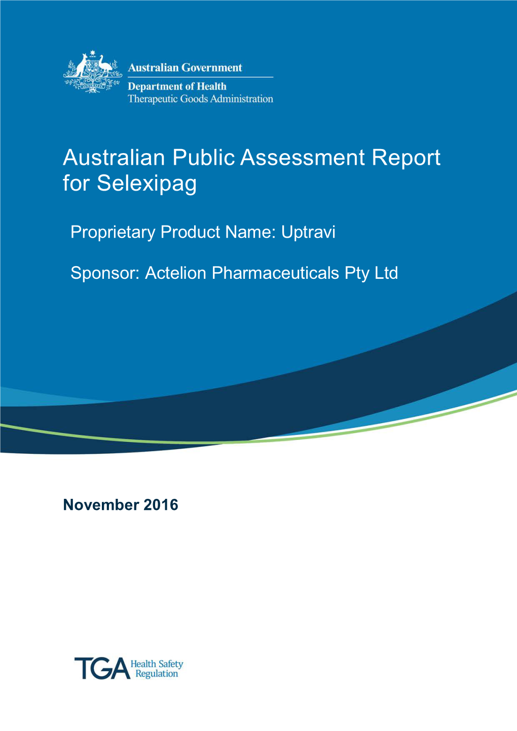 Australian Public Assessment Report for Selexipag