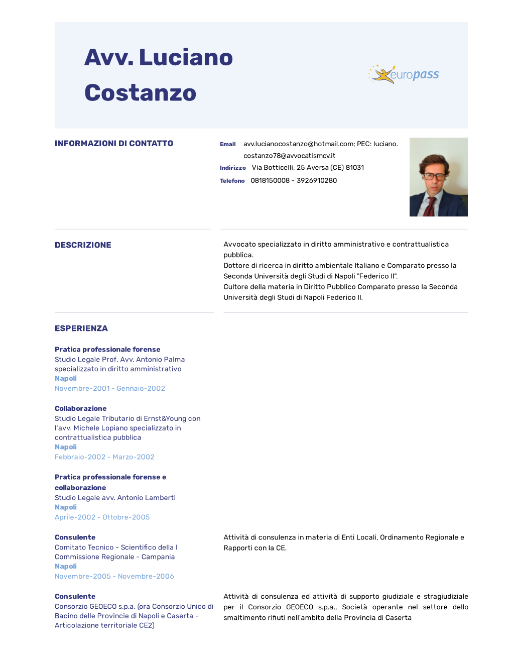 Avv. Luciano Costanzo