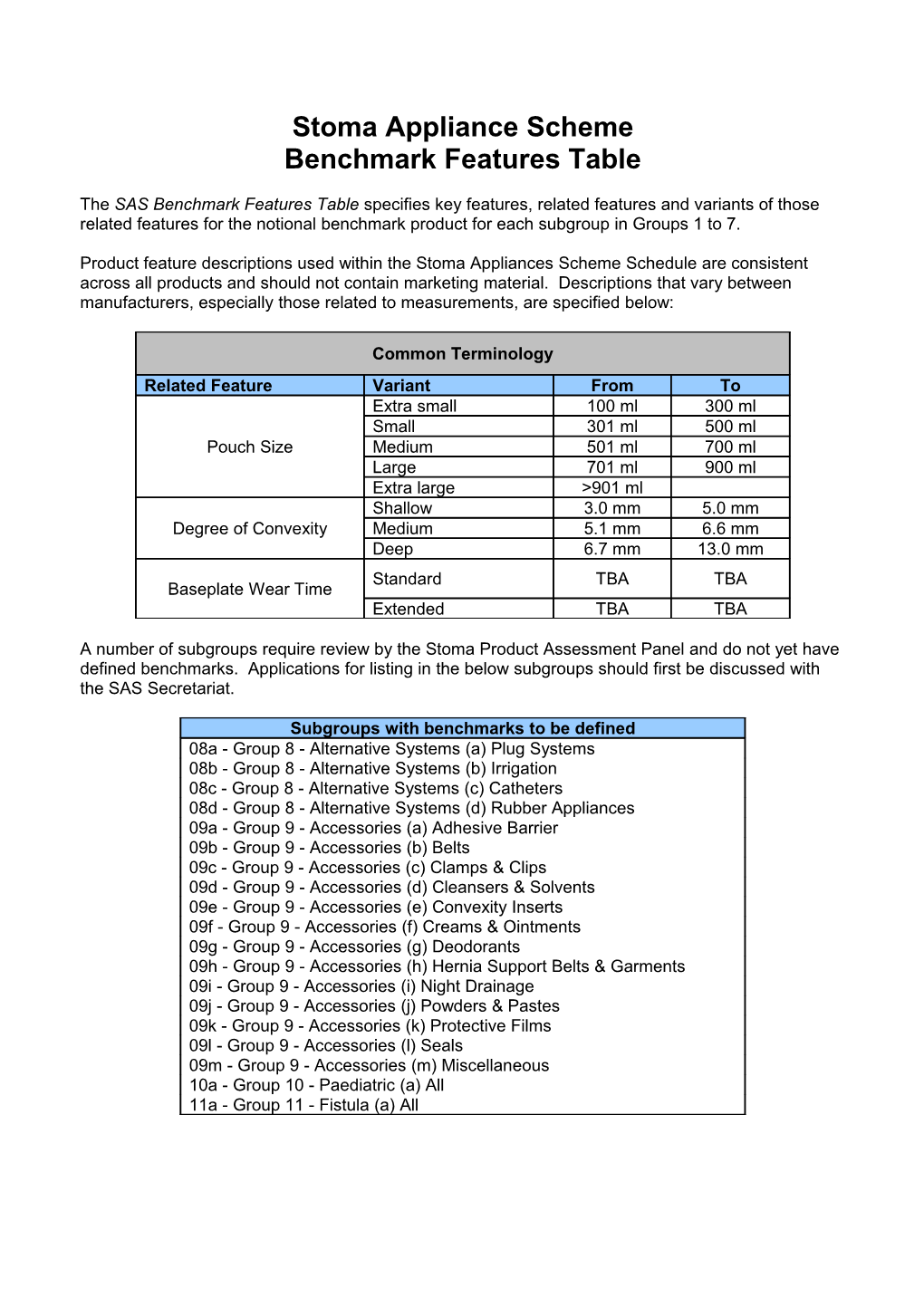 Stoma Appliance Scheme