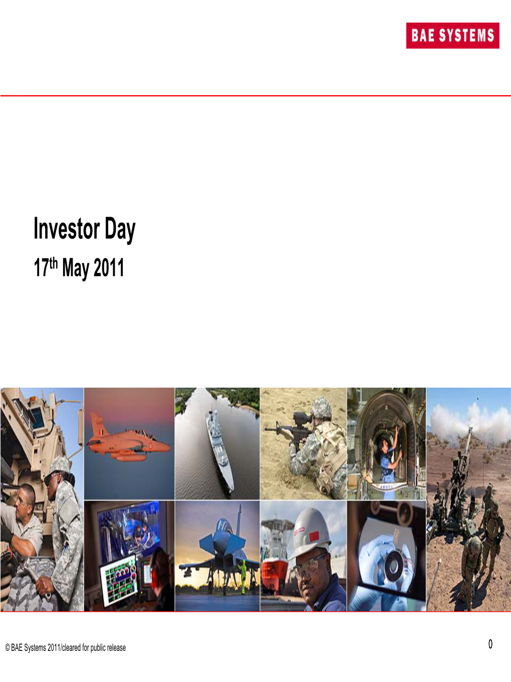 Investor Day 17Th May 2011