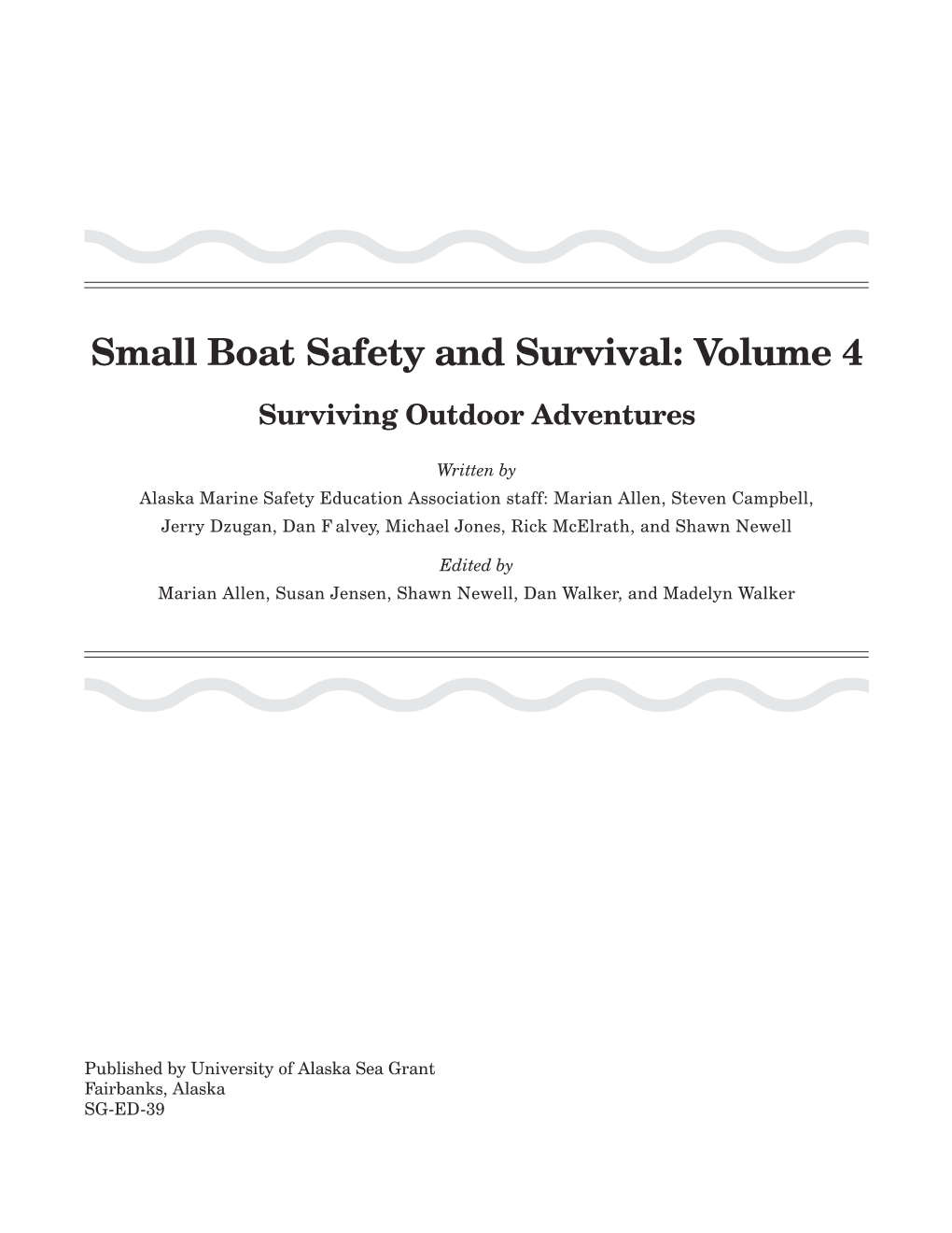 Small Boat Safety & Survival
