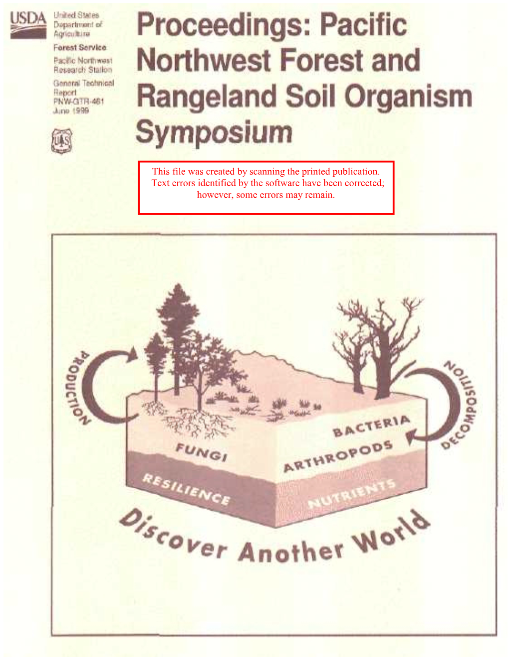 Pacific Northwest Forest and Rangeland Soil Organism Symposium