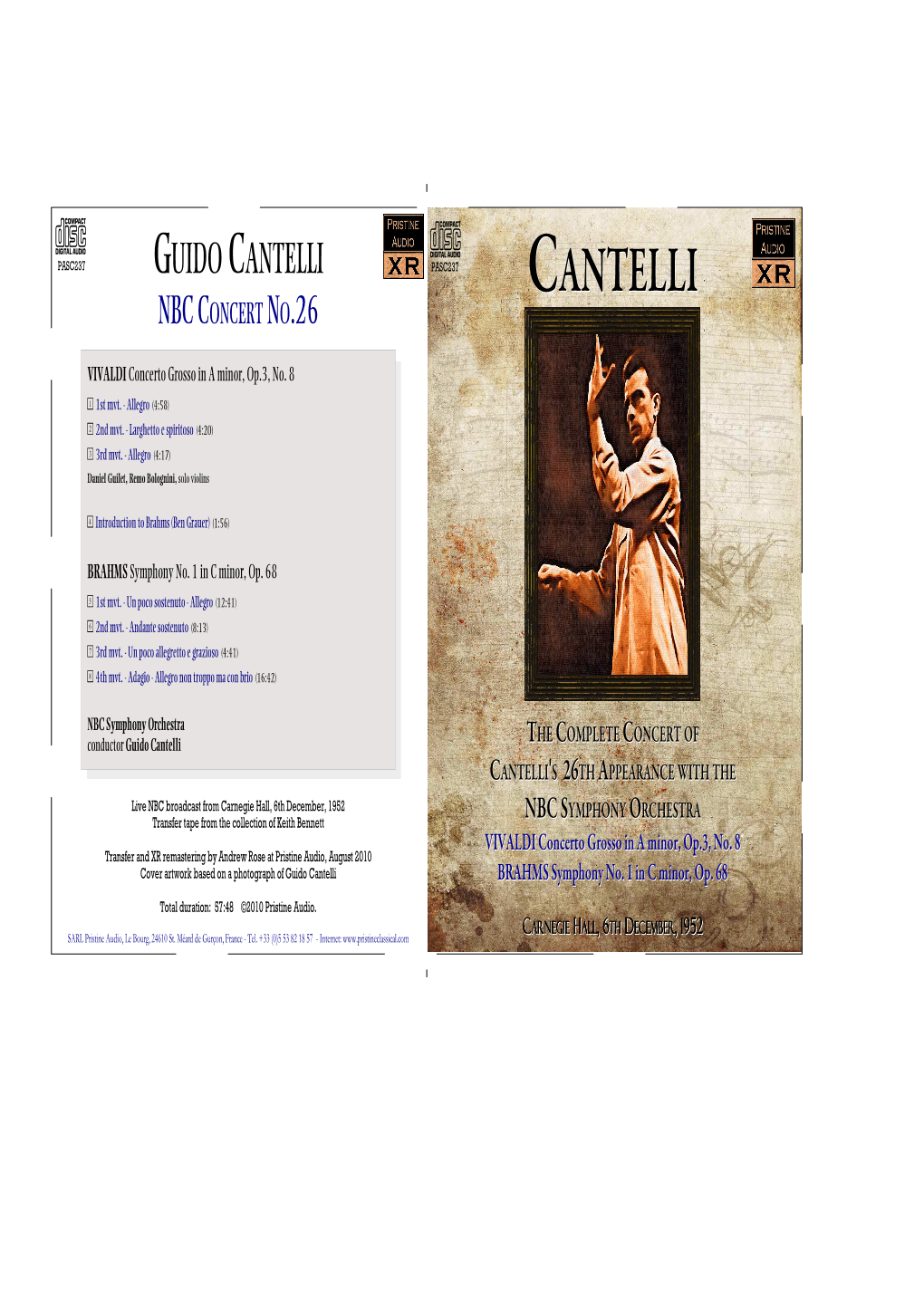 Cantelli Pasc237 Cantelli Nbc Concert No.26