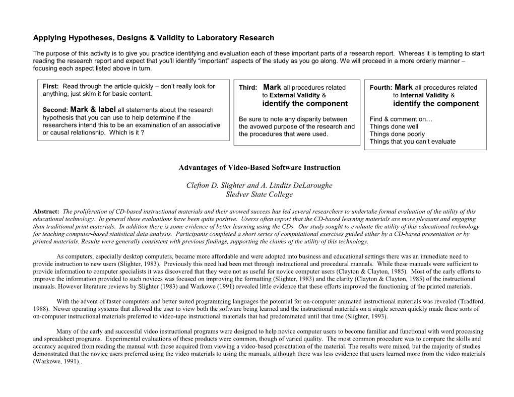 Advantages of CD-Based Statistical Instruction