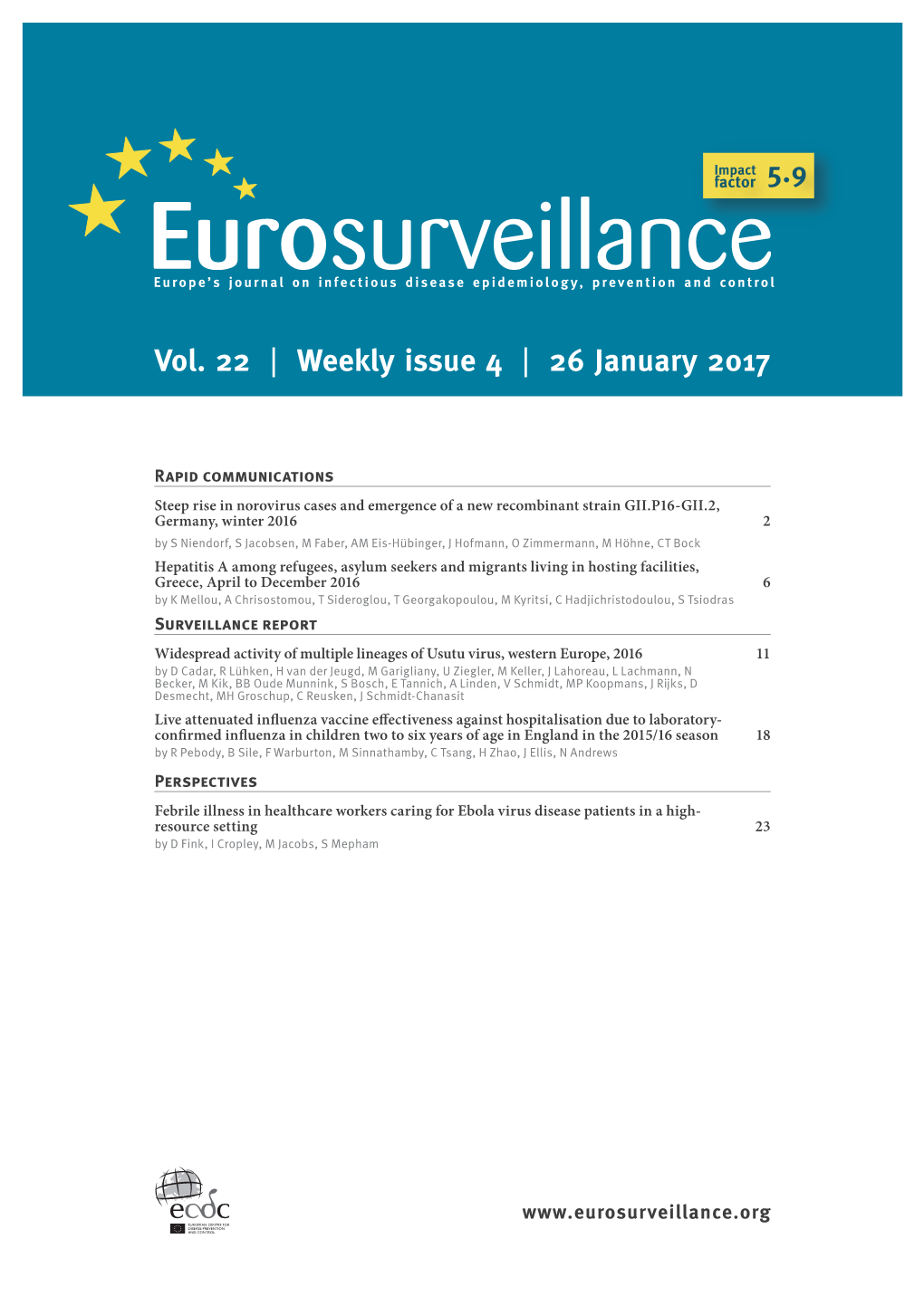 Weekly Issue 4 | 26 January 2017