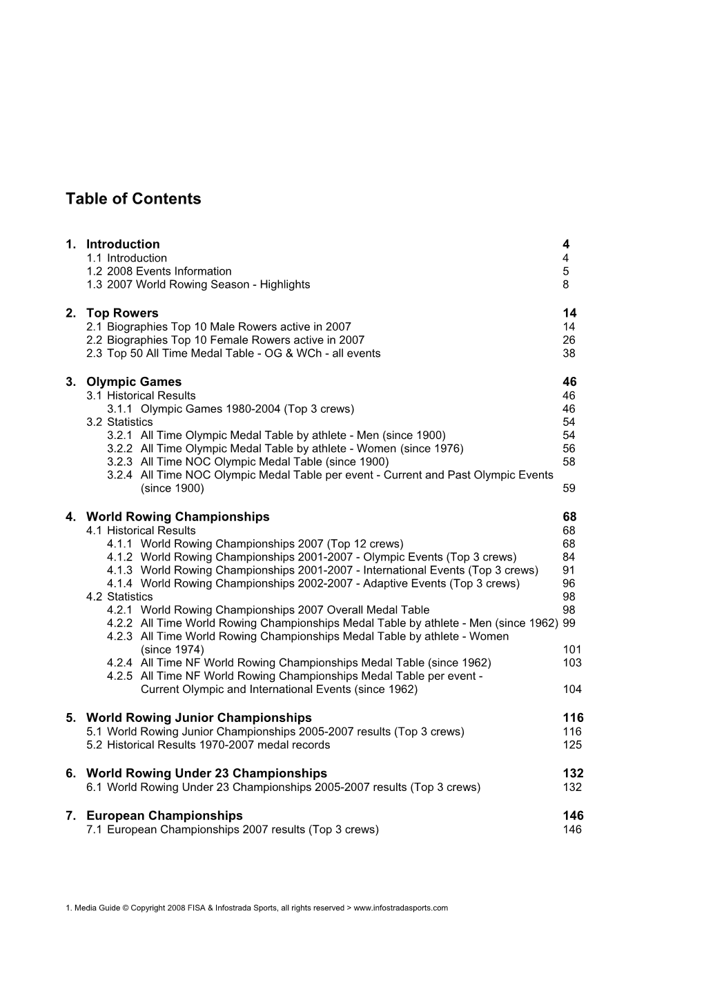 Table of Contents