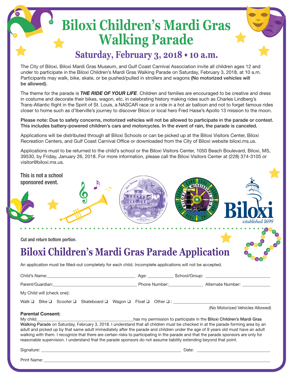 Biloxi Children's Mardi Gras Walking Parade