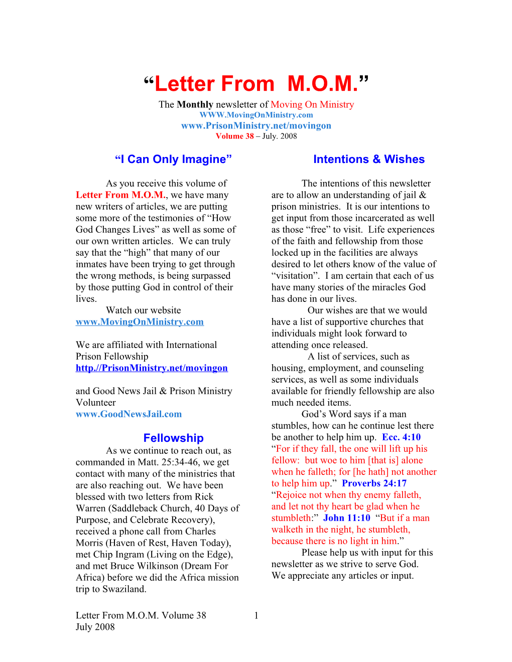 Letter from M.O.M s1