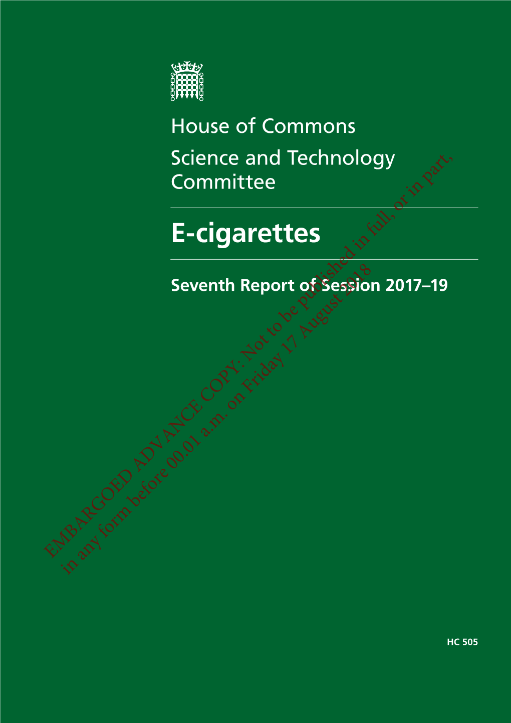 E-Cigarettes