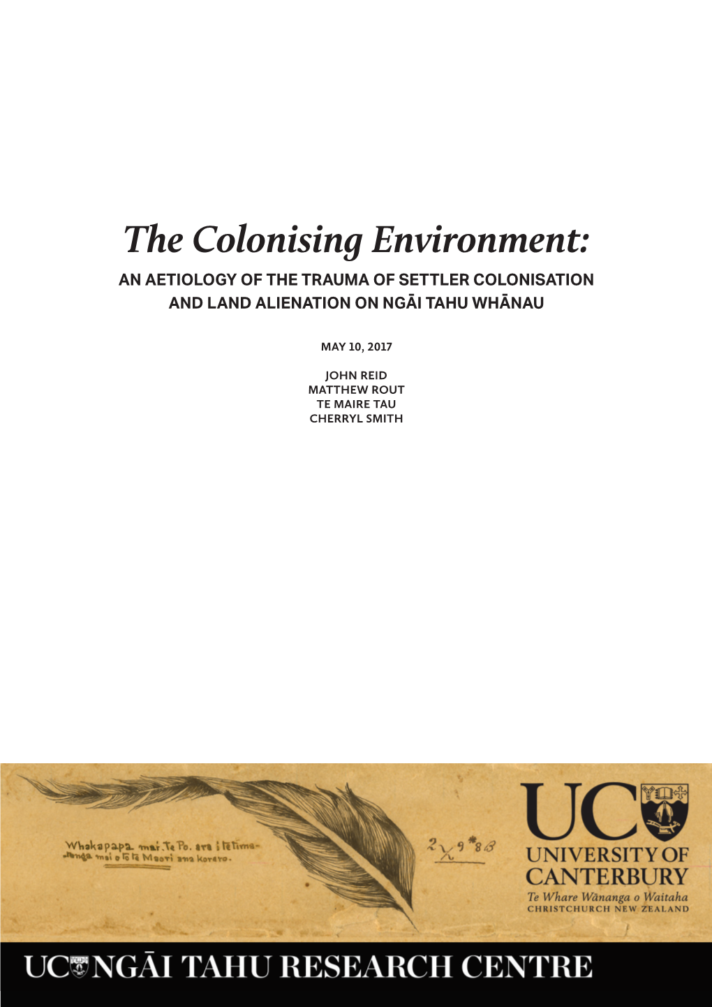 The Colonising Environment