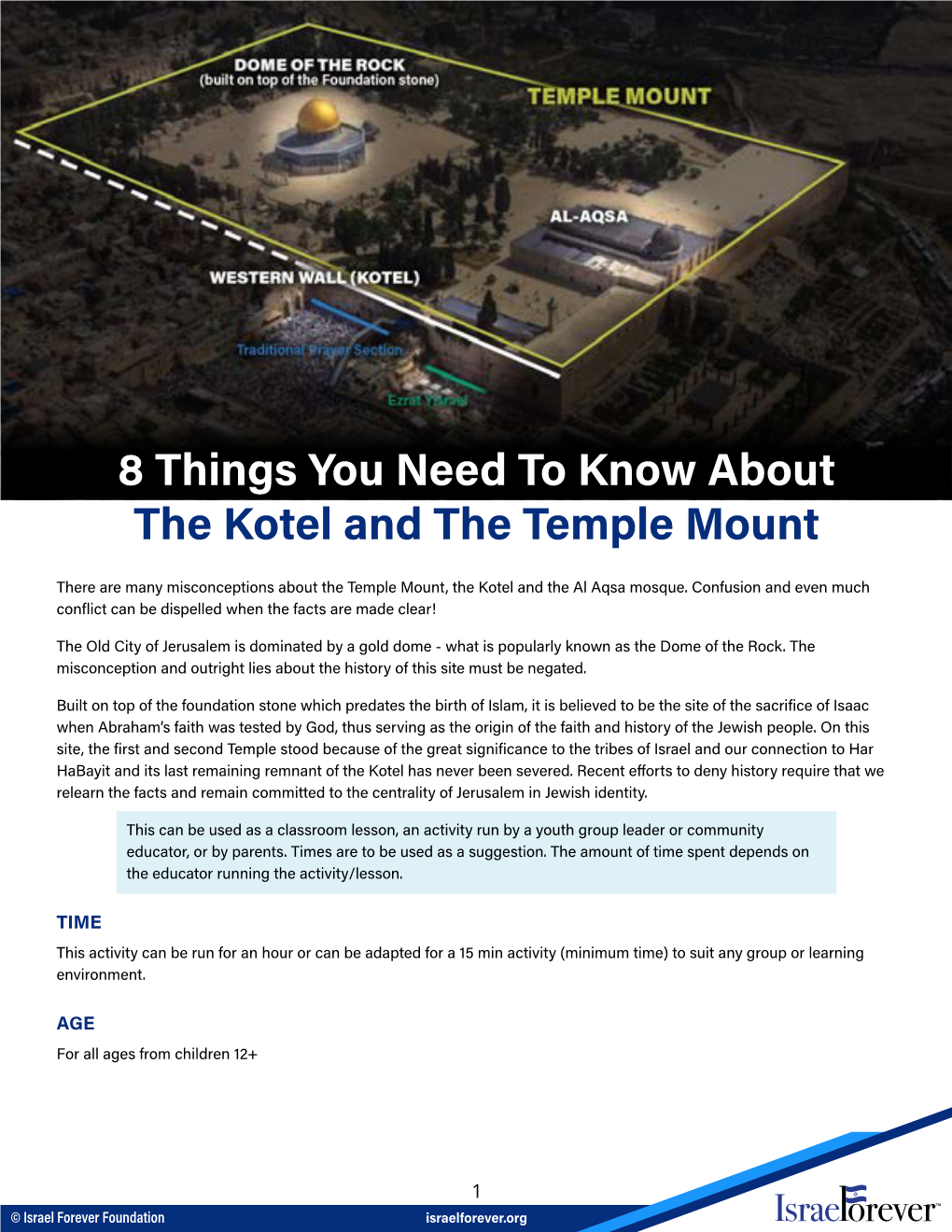 8 Things You Need to Know About the Kotel and the Temple Mount