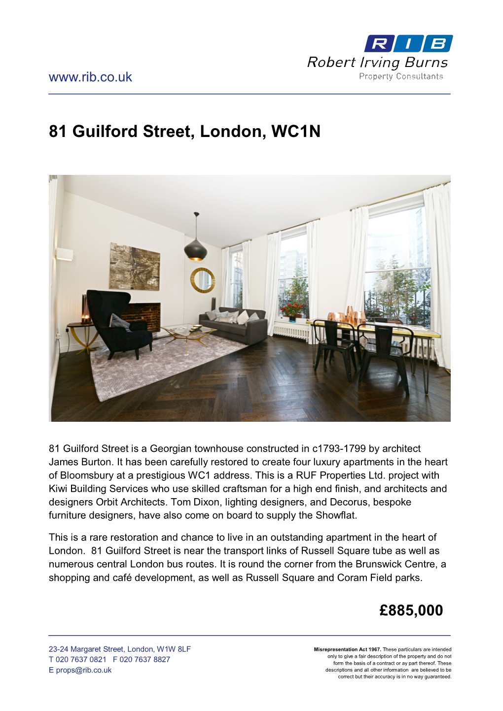 81 Guilford Street, London, WC1N