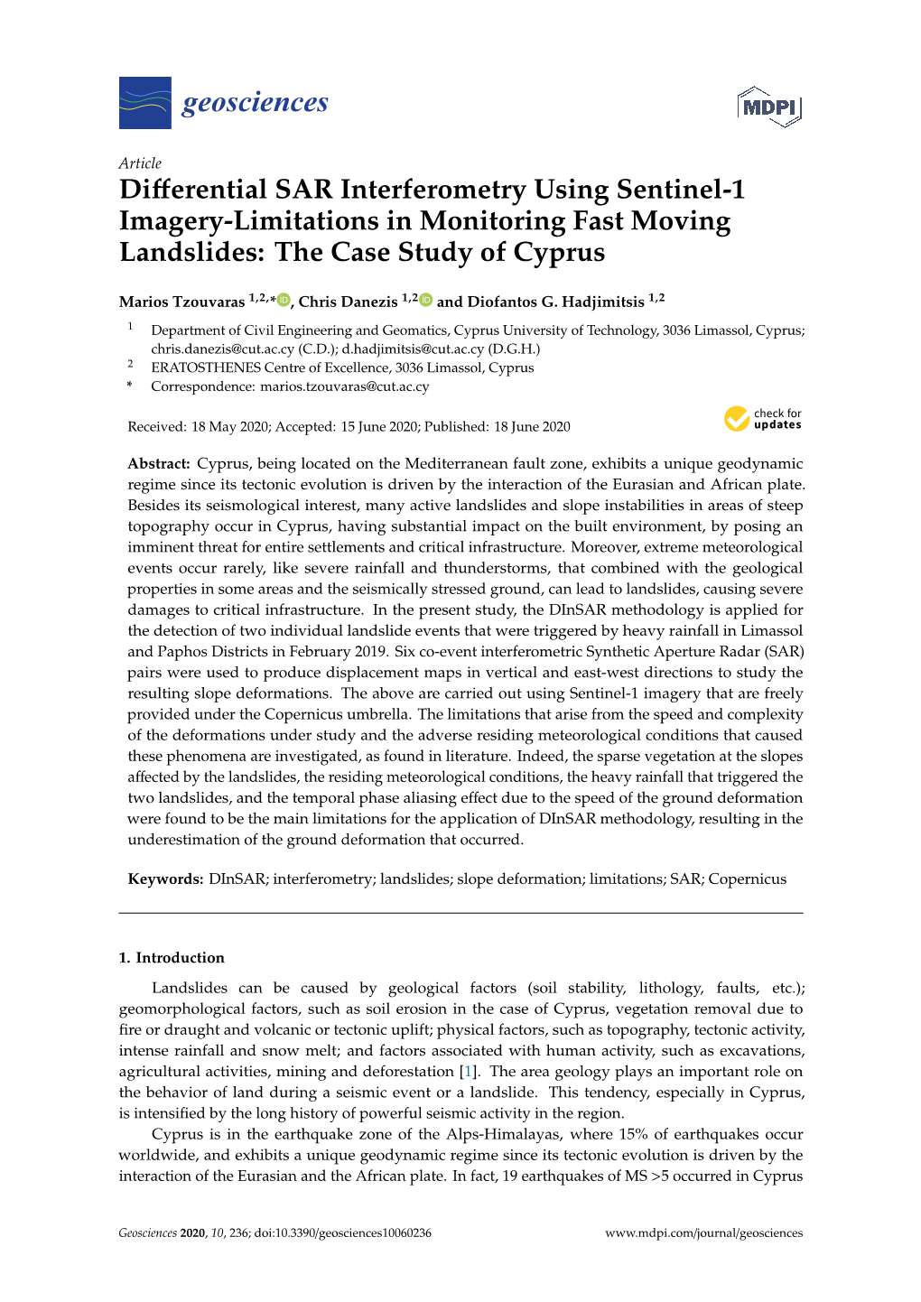 Differential SAR Interferometry Using Sentinel-1 Imagery-Limitations In