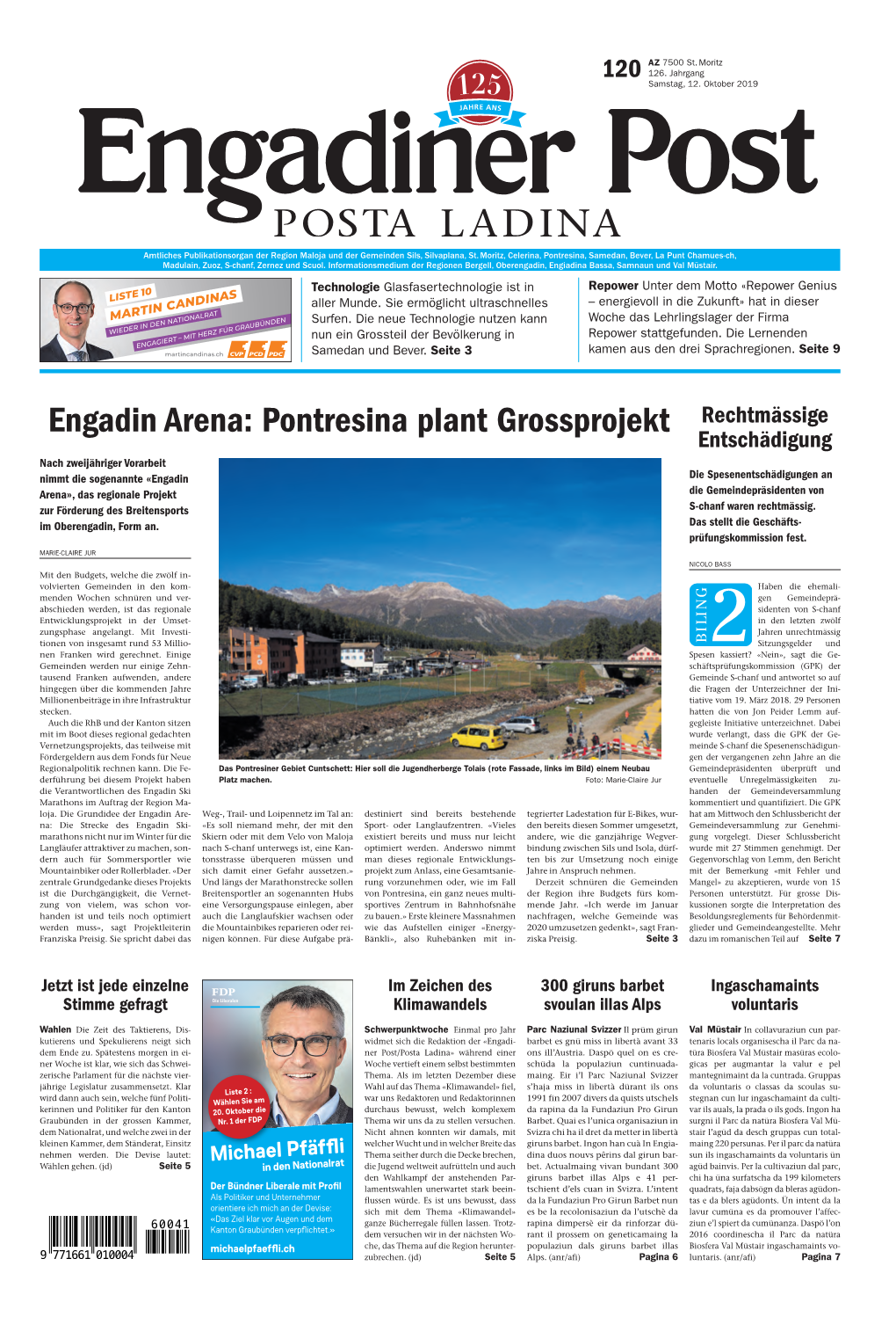 Engadin Arena: Pontresina Plant Grossprojekt