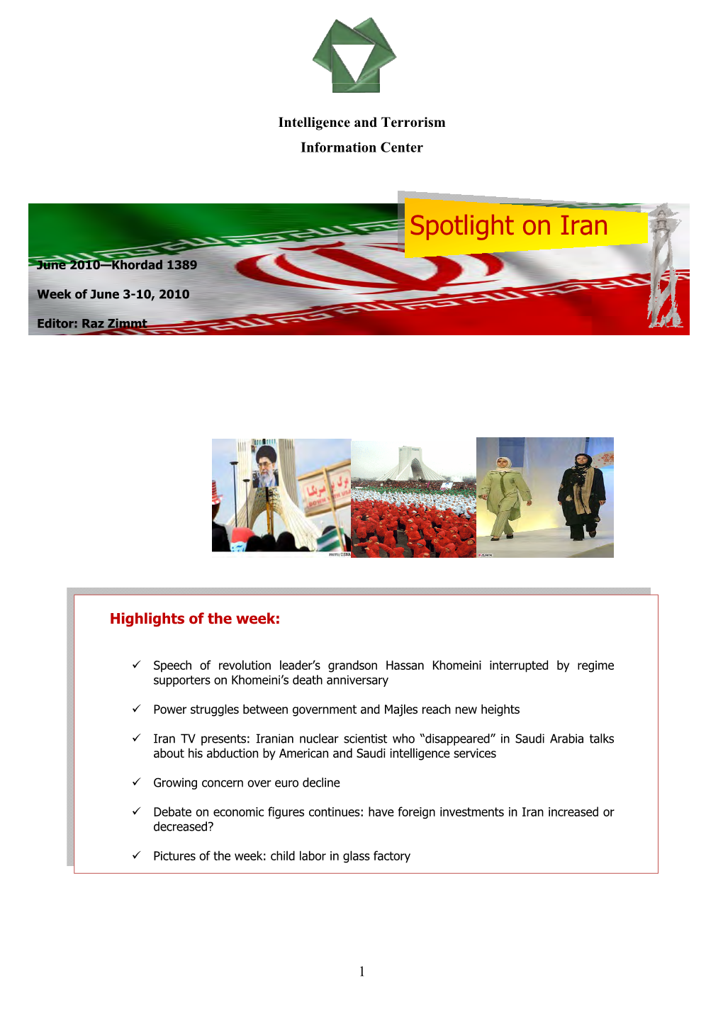 Spotlight on Iran