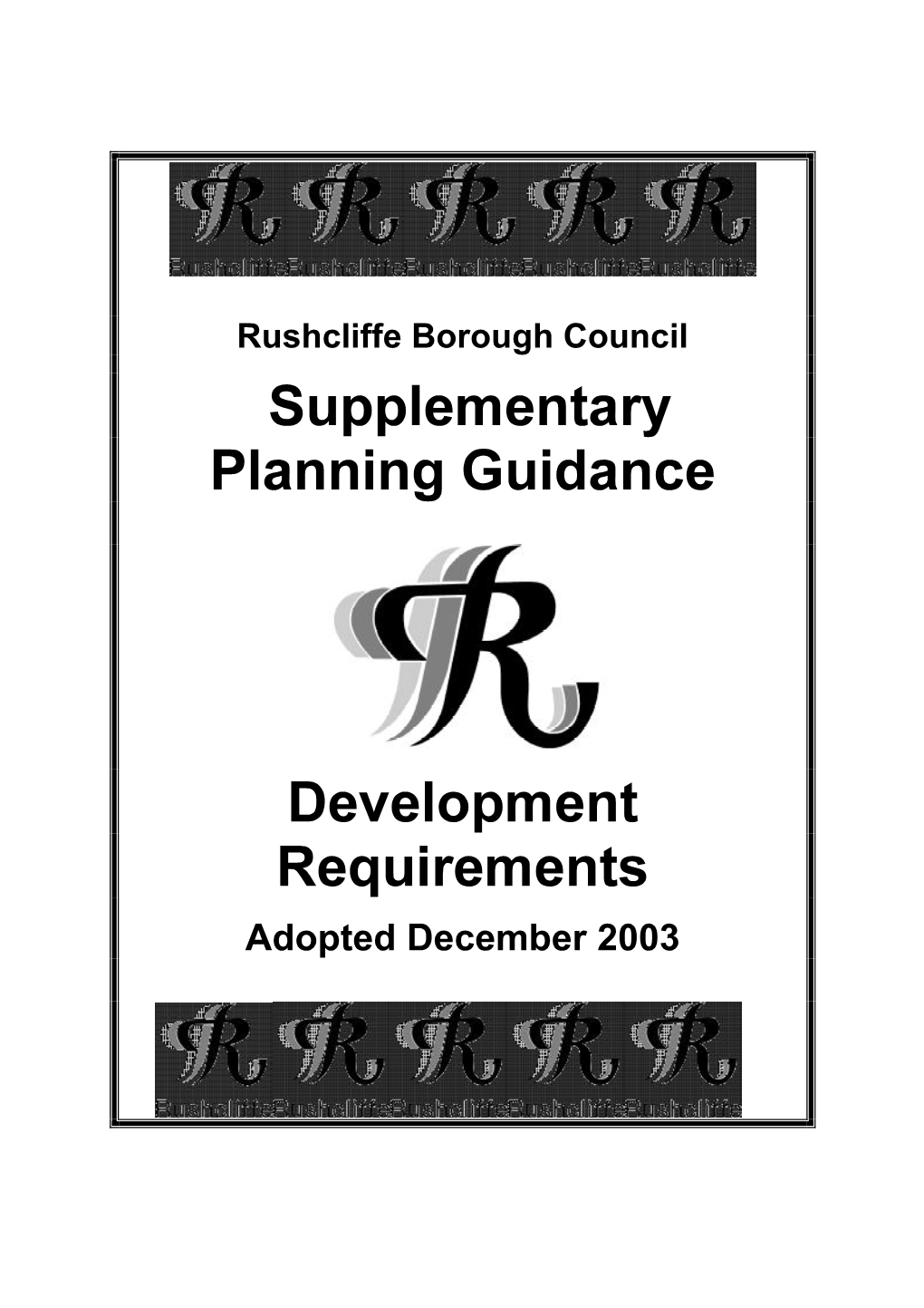 Supplementary Planning Guidance