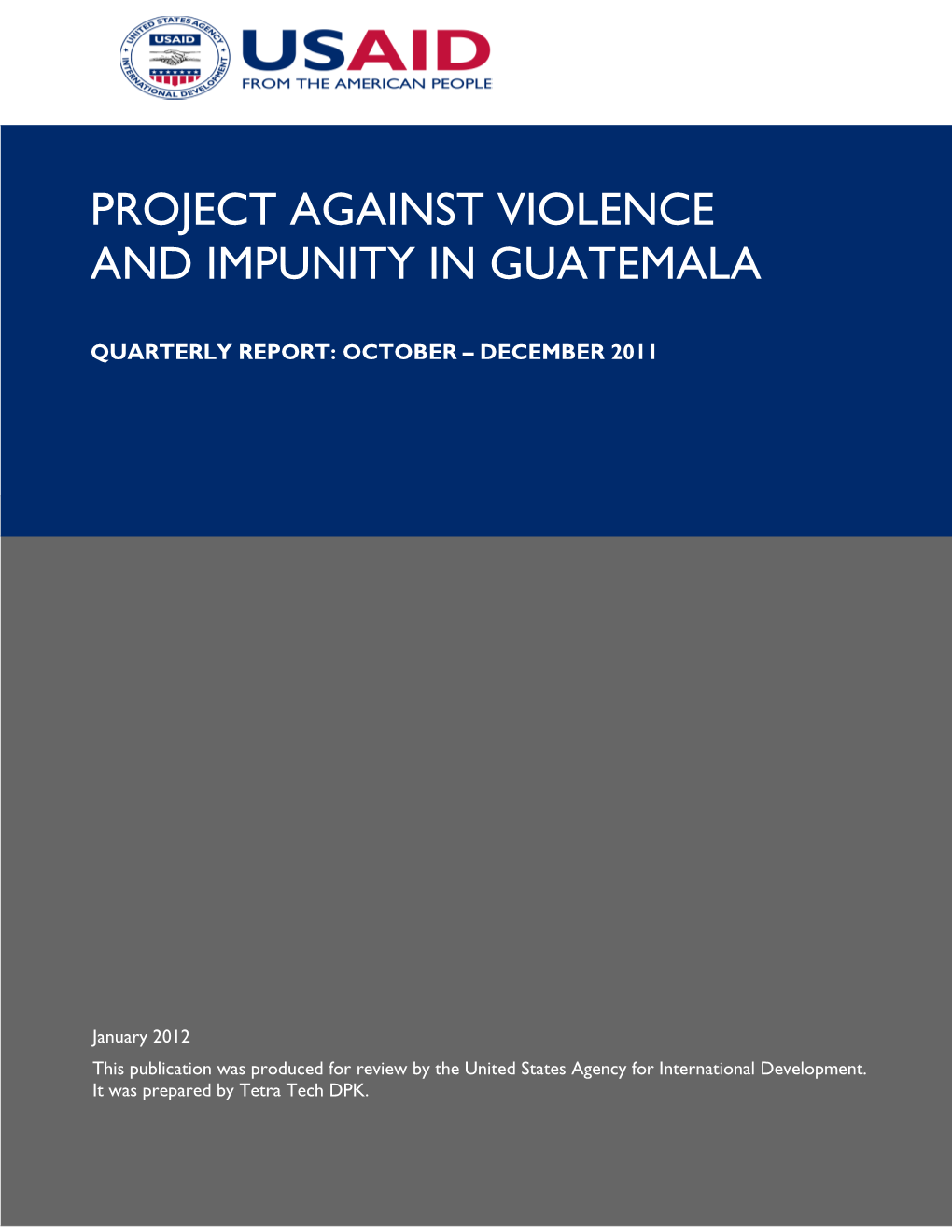 Project Against Violence and Impunity in Guatemala