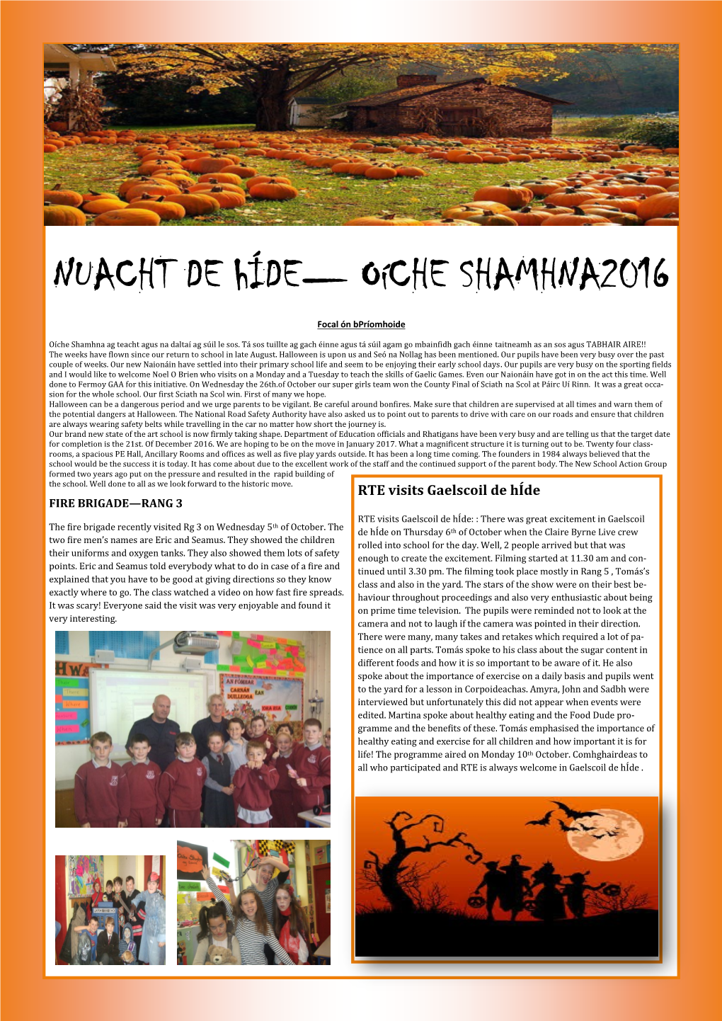 NUACHT DE Híde— Oíche SHAMHNA2016