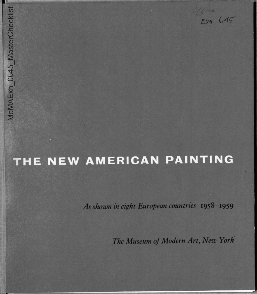 Momaexh 0645 Masterchecklist CATALOGUE