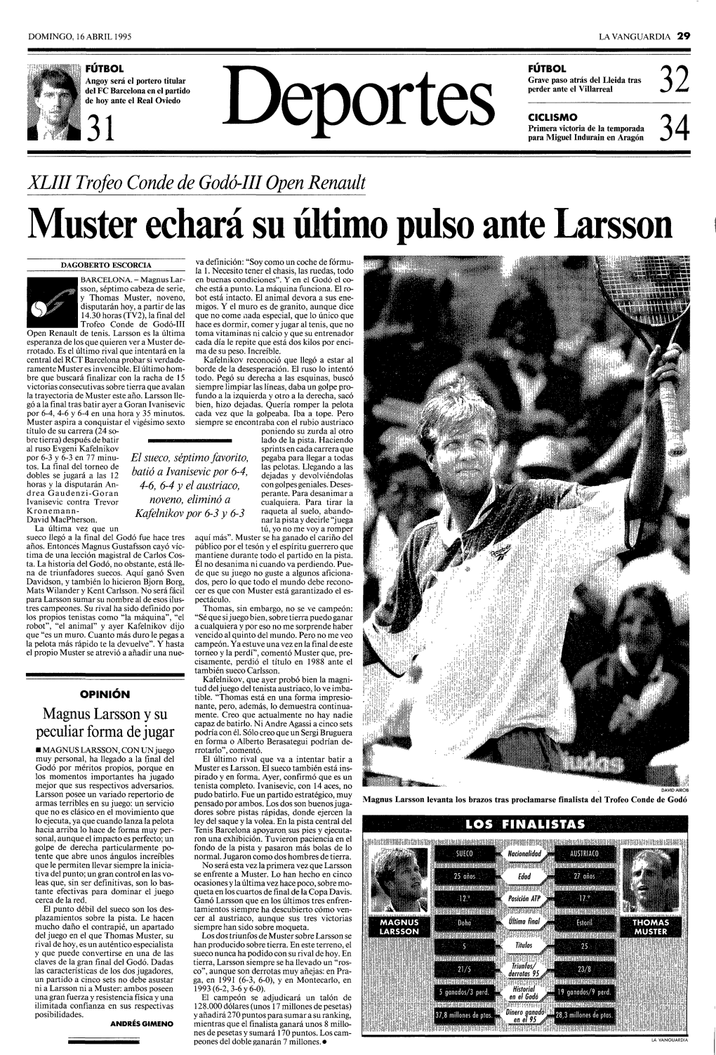 1995 La Vanguardia 16 Abril