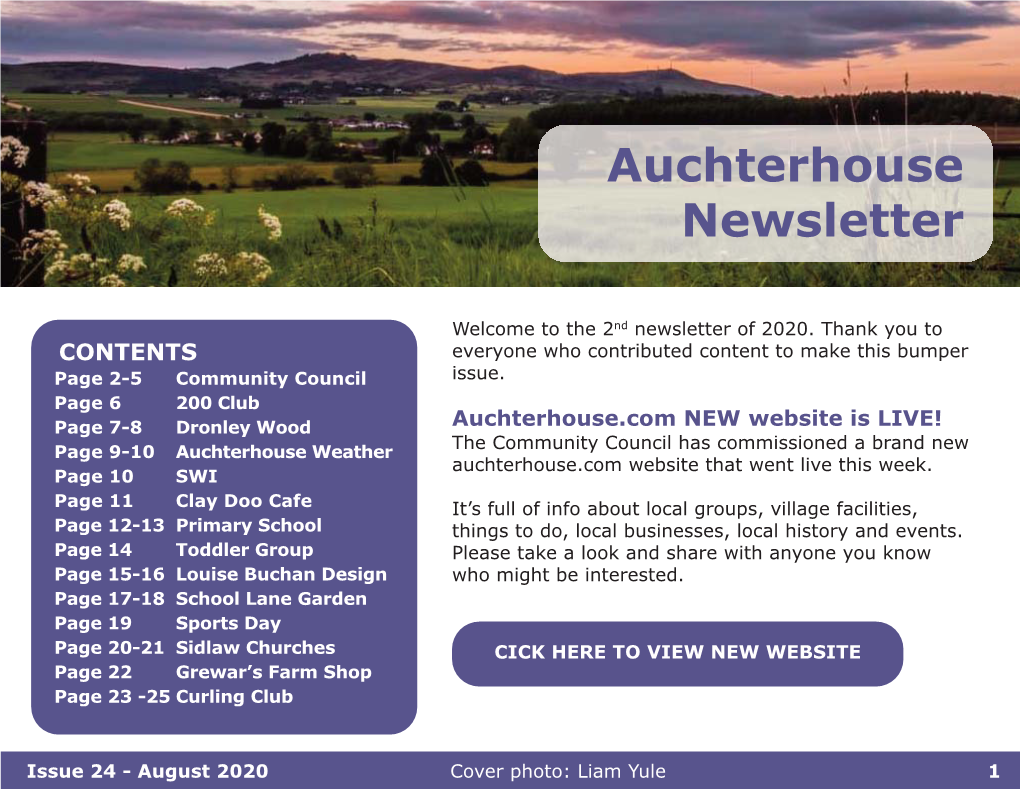 Auchterhouse Newsletter Aug 2020 Layout 1