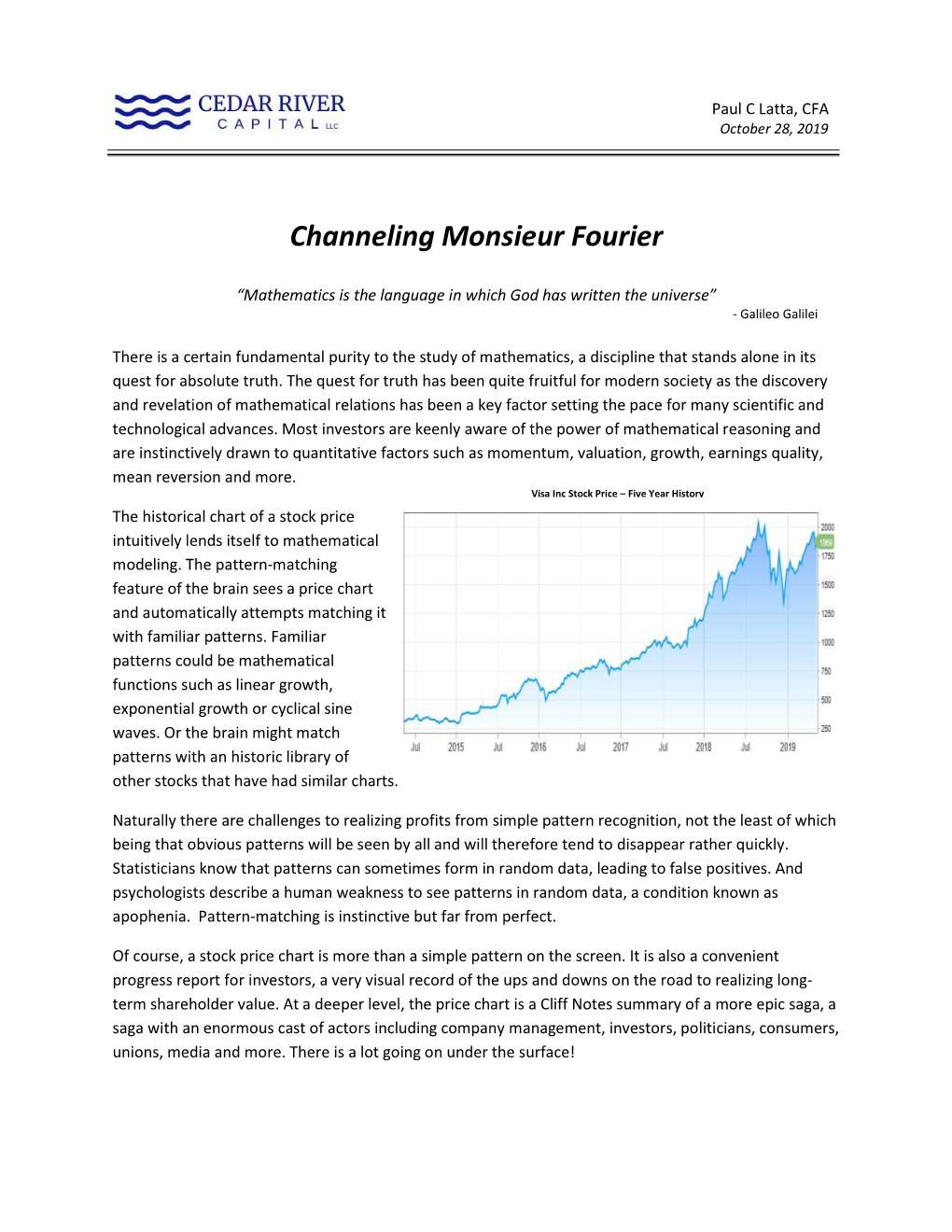 Channeling Monsieur Fourier