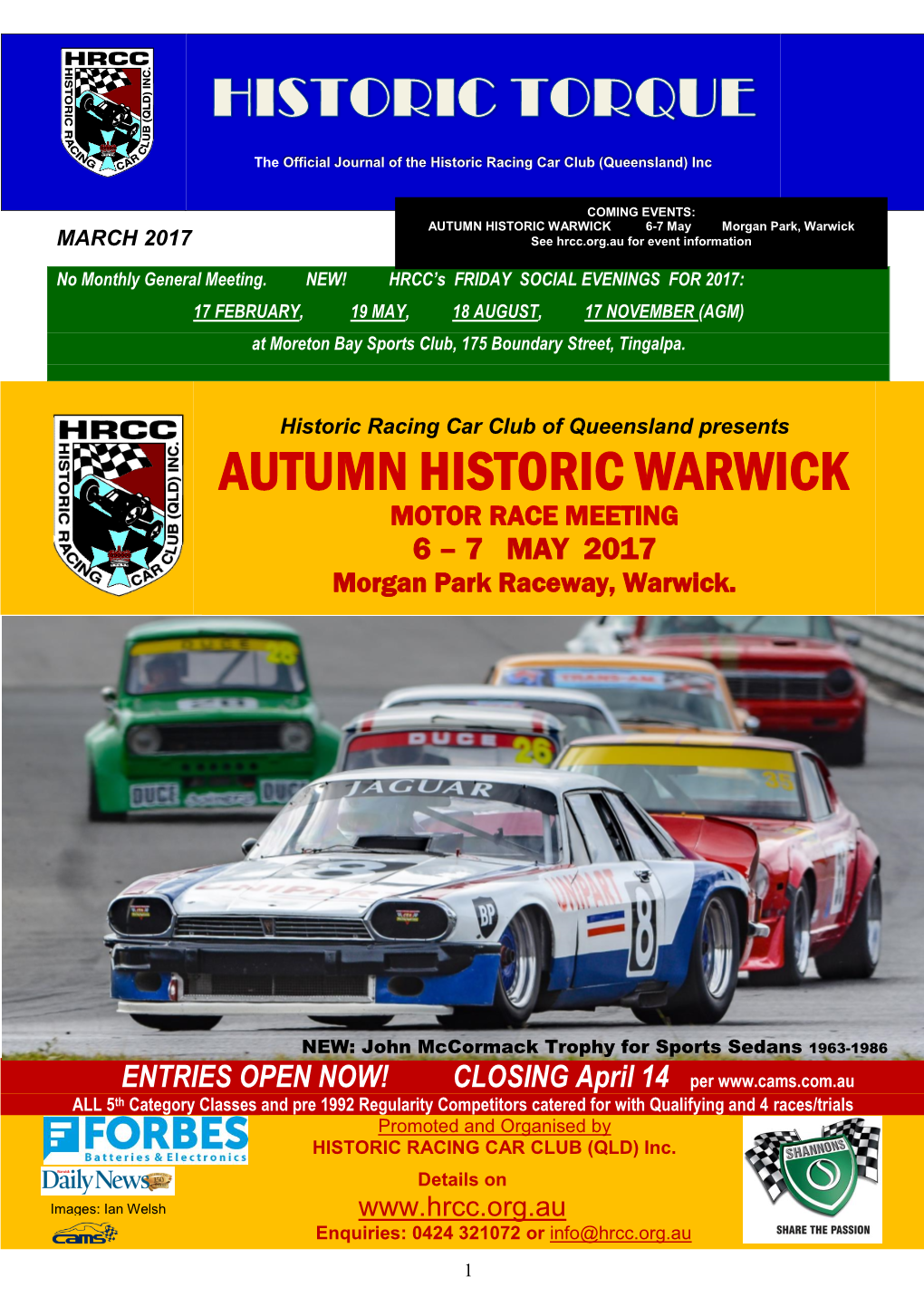 HRCC Historic Torque March 2017