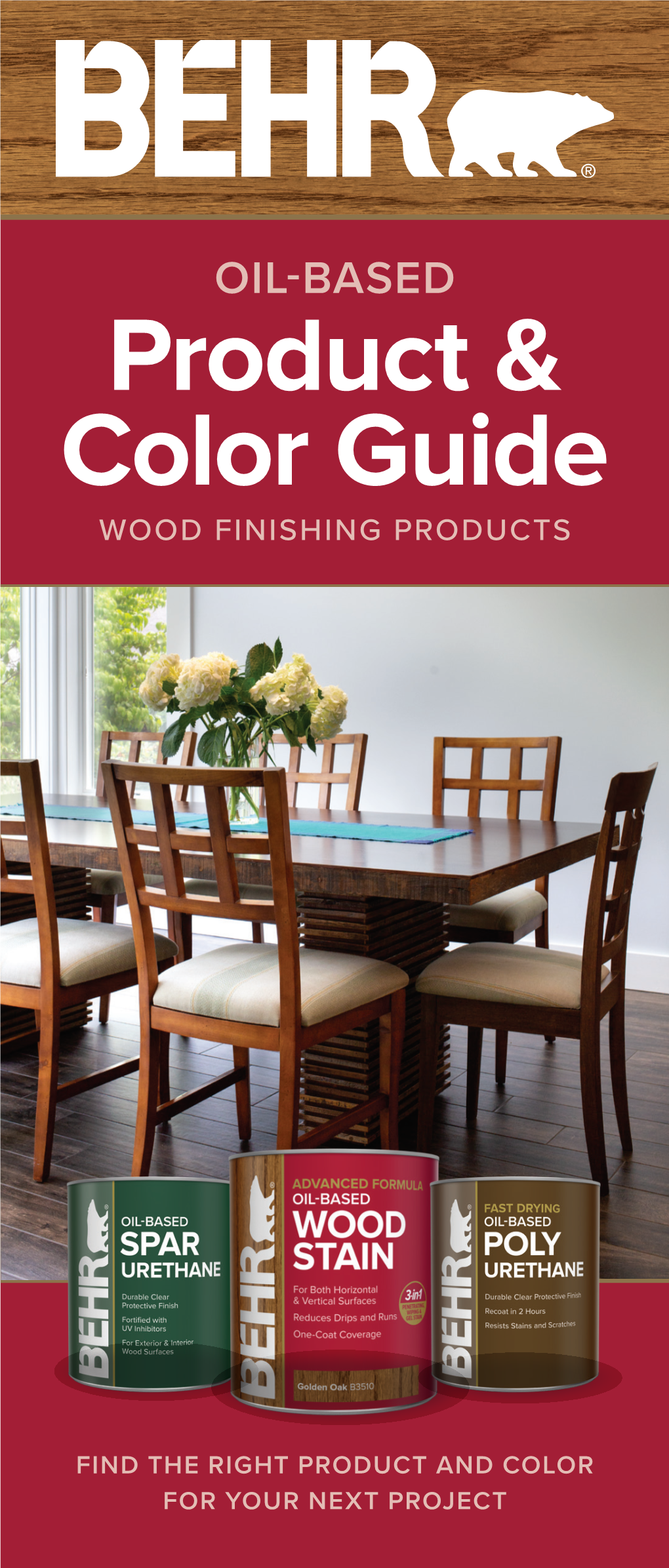 Behr Oil Based Product and Color Guide