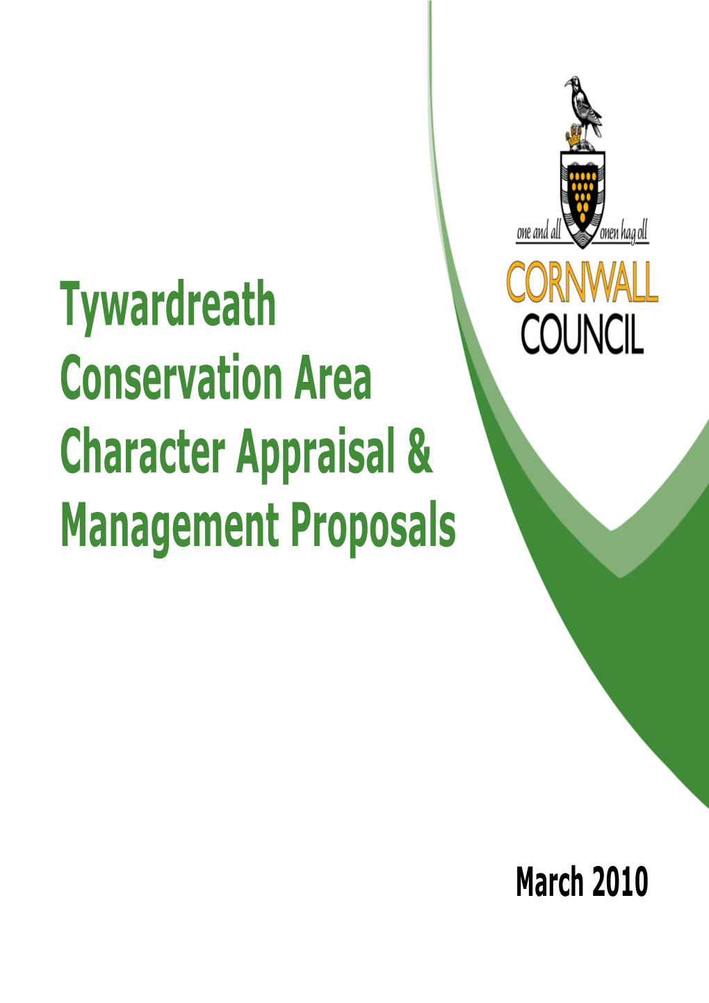 Tywardreath Conservation Area Character Appraisal & Management