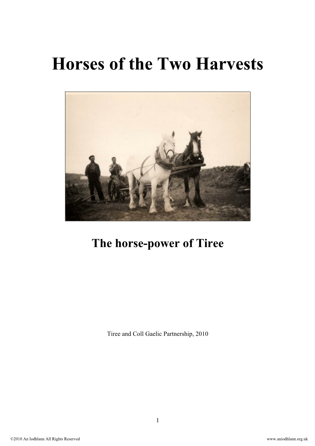 Horses of the Two Harvests
