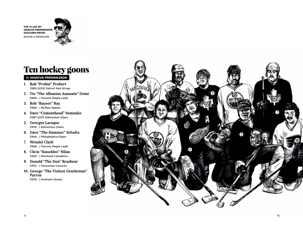 Ten Hockey Goons by MARCUS FREDRIKSSON 1