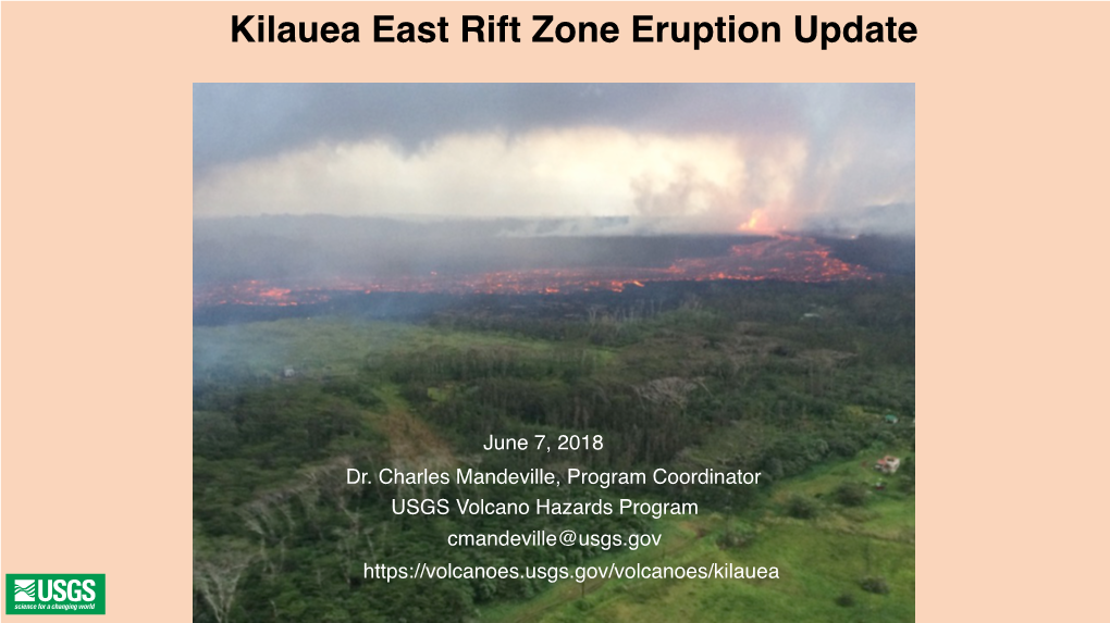 (USGS) Kilauea Update