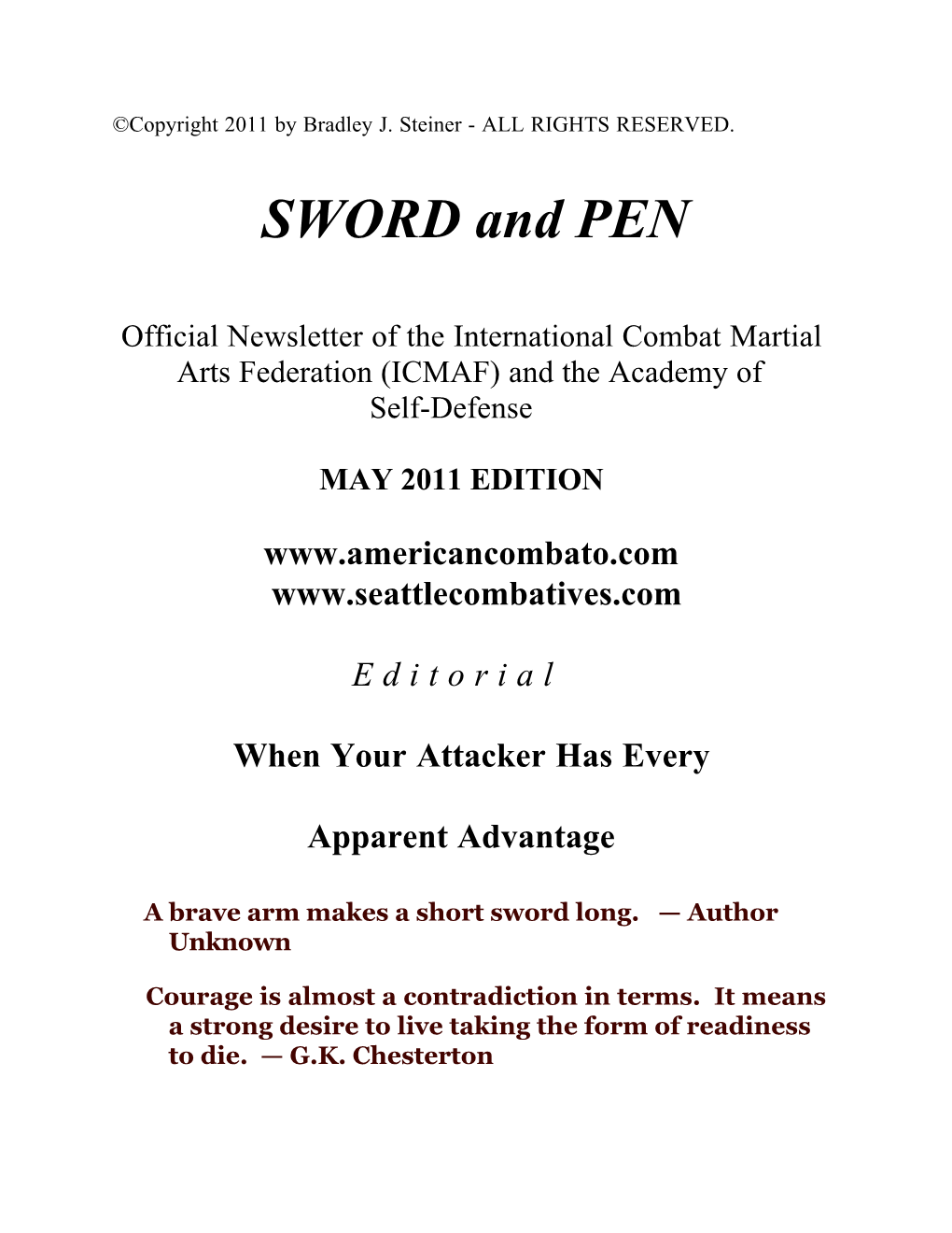 SWORD and PEN