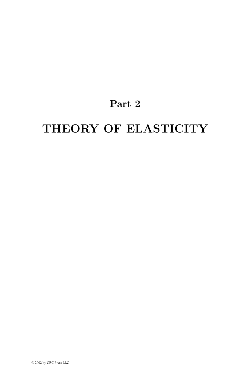 Finite Strain Elasticity