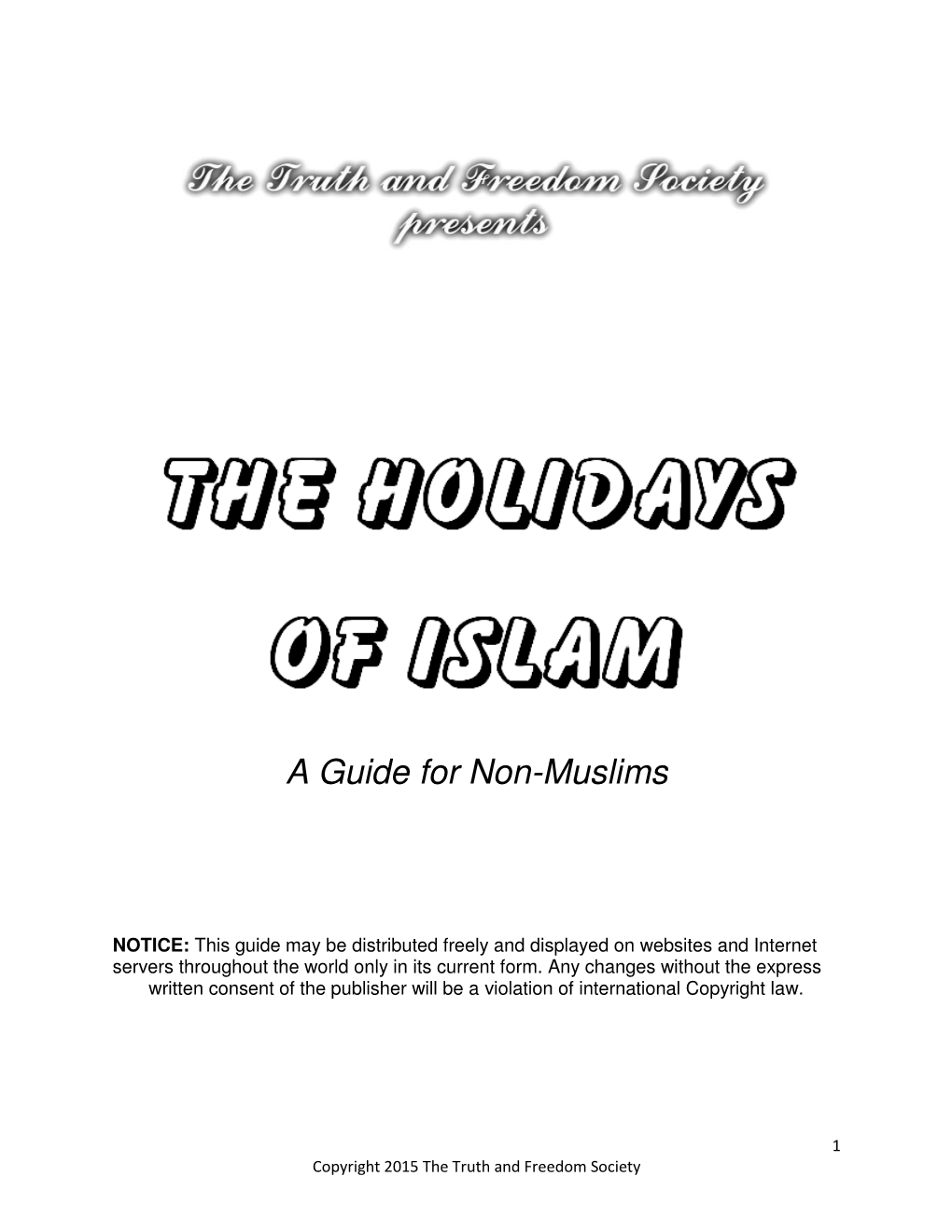 A Guide for Non-Muslims