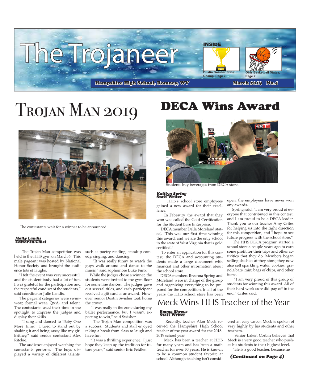 Trojan Man 2019 DECA Wins Award