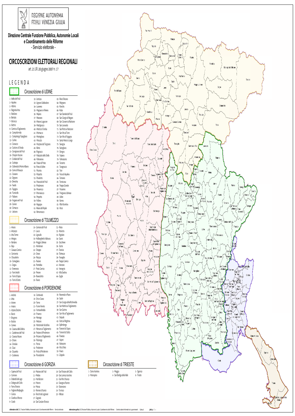 CIRCOSCRIZIONI ELETTORALI REGIONALI Art