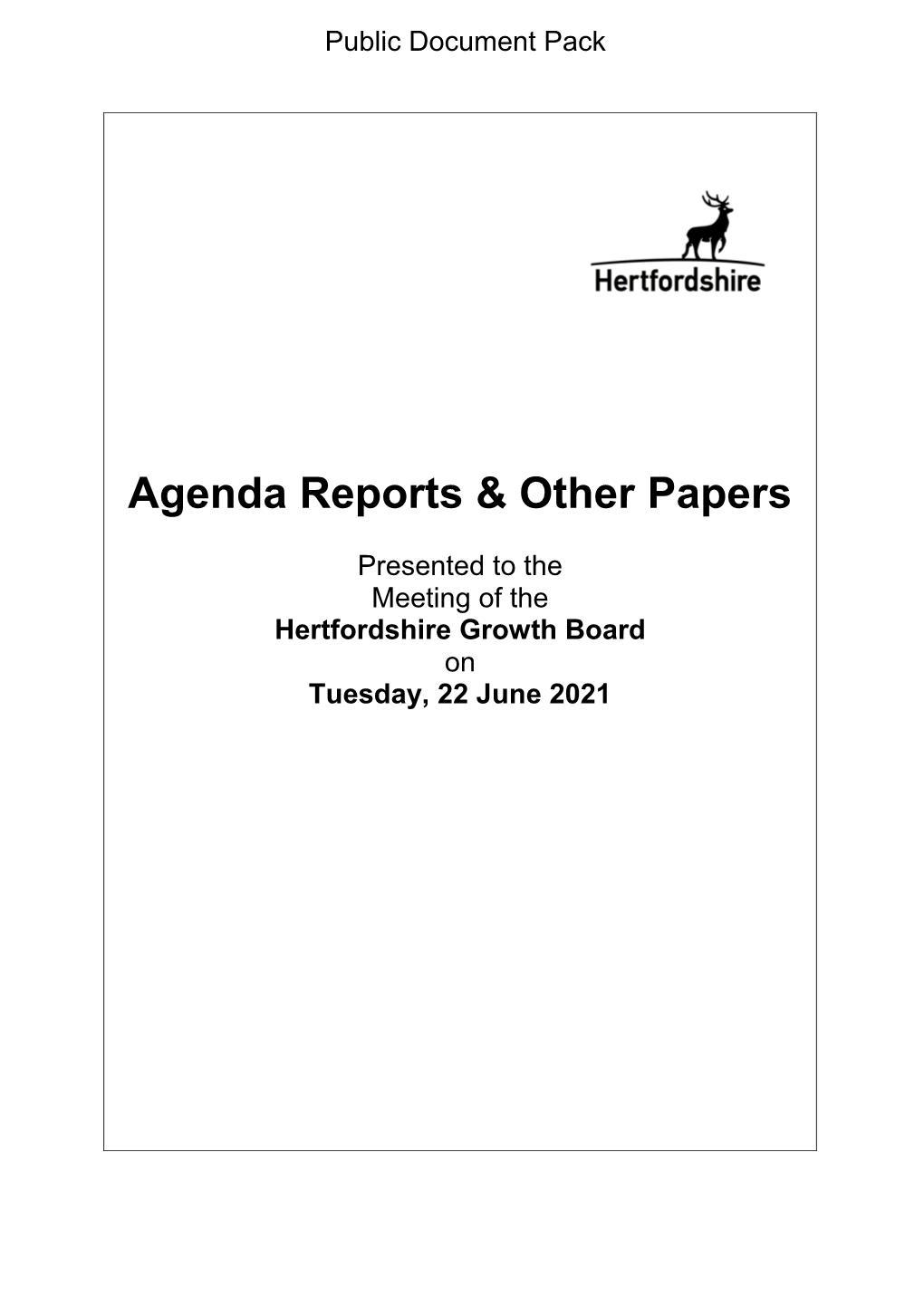 (Public Pack)Agenda Document for Hertfordshire Growth Board, 22