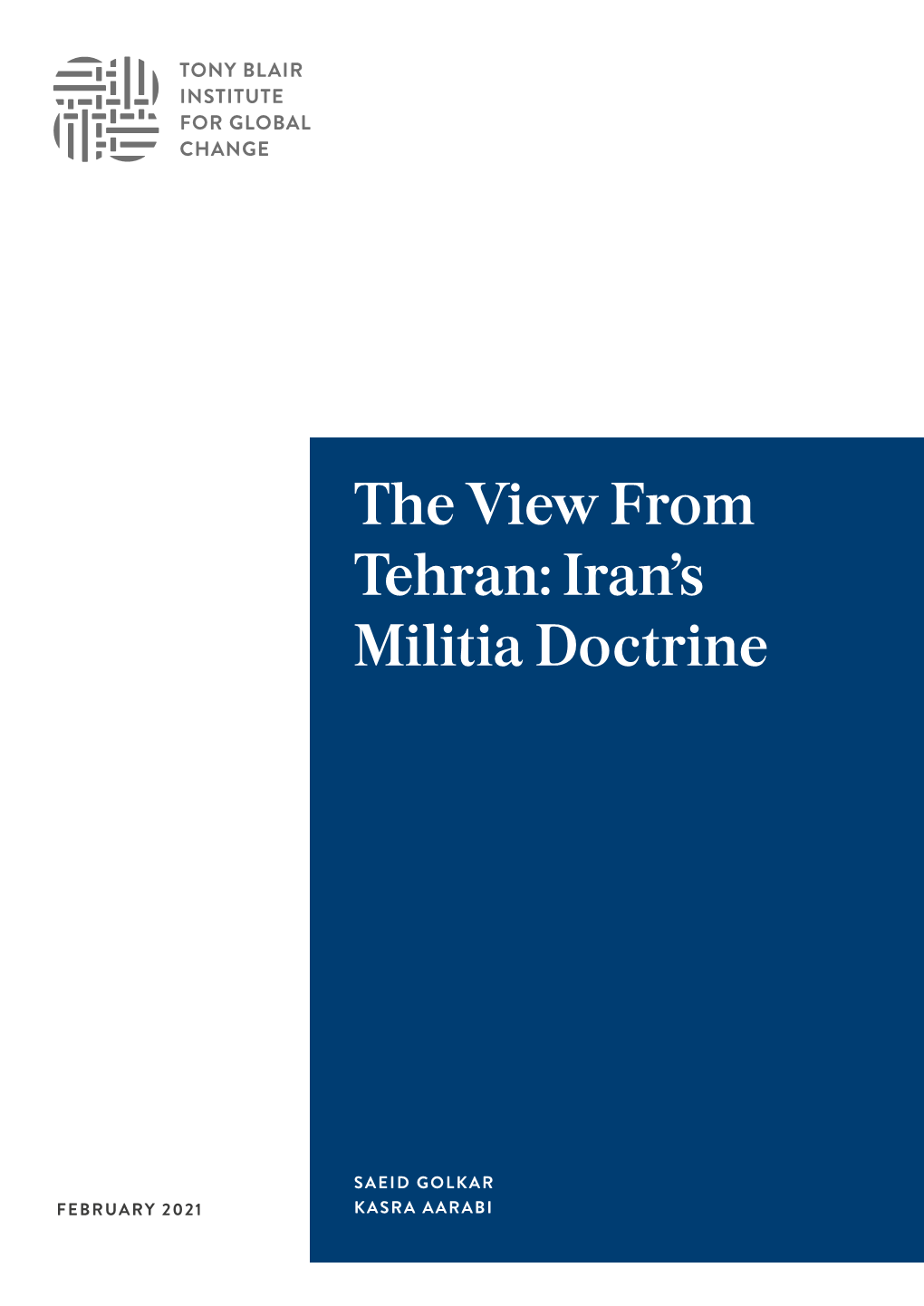 The View from Tehran: Iran's Militia Doctrine